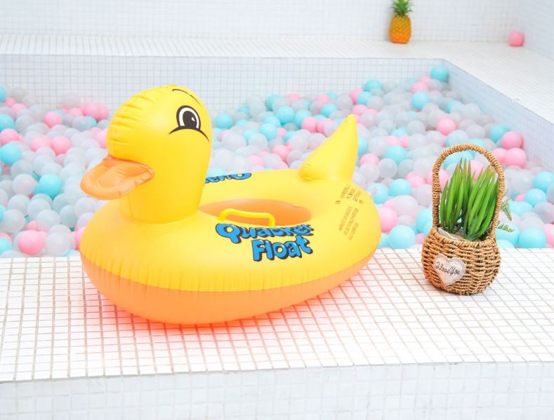 Duck Baby Floats Tube, Inflatable Duck Pool Float, Baby Floating Seat, Children Swim Ring, Kids Inflatable Floats, Yellow Duck Seat Boat for Toddler - Image 3