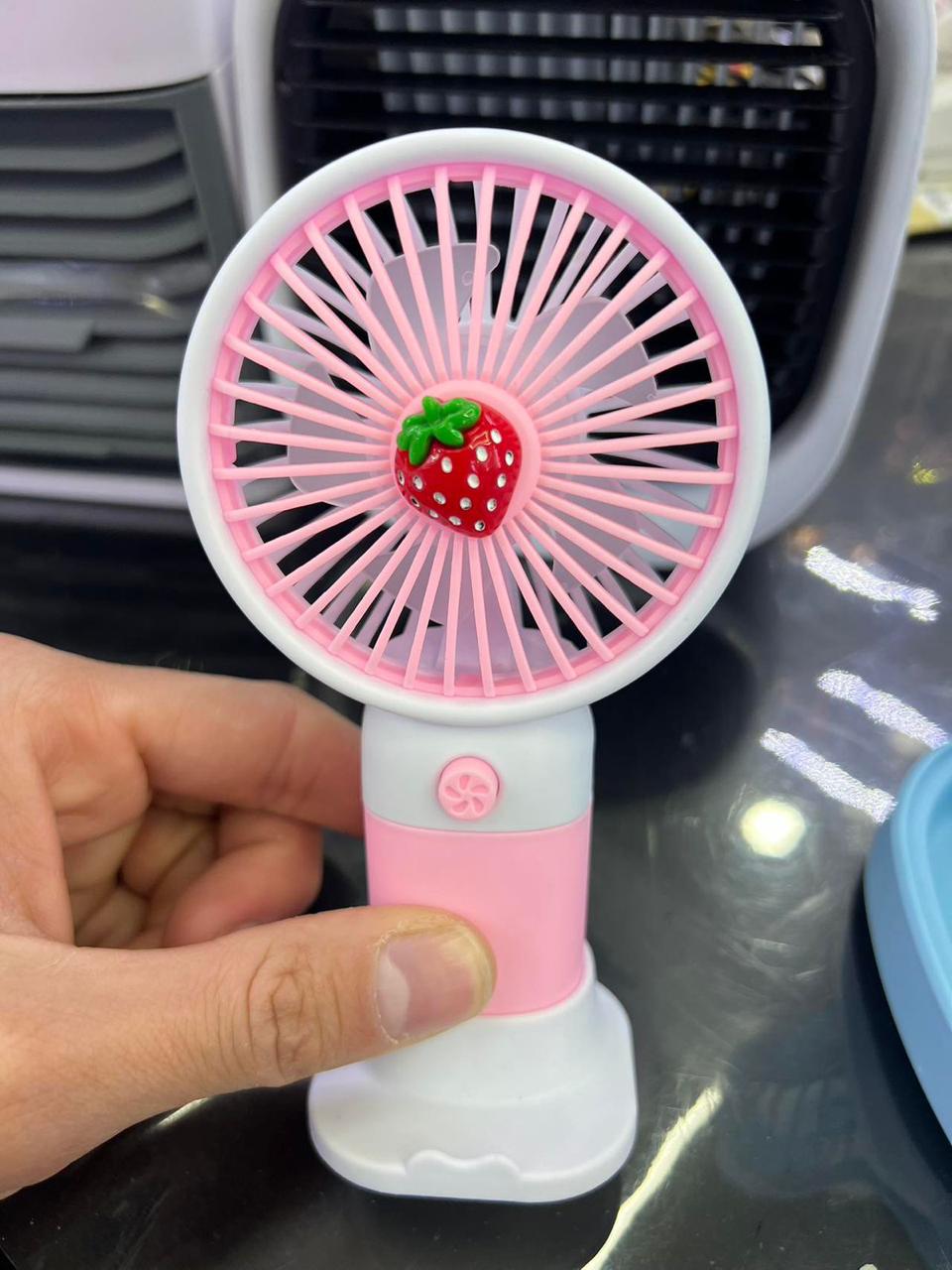 Mini Fan Multifunctional Cool Summer Fruit Cartoon Handheld Mini Fan(random color ) - Image 3
