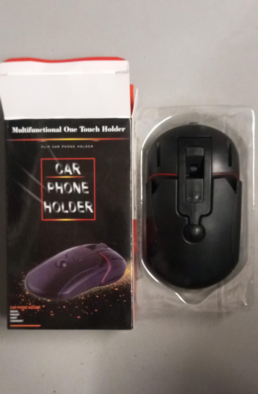 Mouse Shaped Mobile Hder Desk Holder One Touch Open - Image 5
