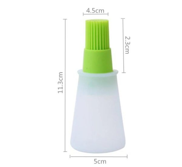 Portable Silicone Oil Bottle with Brush - Image 4