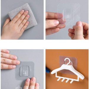 1pcs Toothbrush Holders Wall Mounted Hangers Style Toothbrush Holder Tooth Brush Razor Organizers Holder Bathroom Accessories(random color )