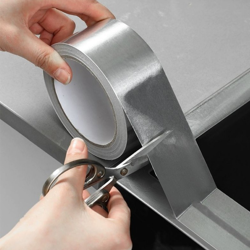(2inch x 8 Yard) Super Sticky Aluminum Foil Tape Self Adhesive Waterproof for Roof Pipe Repair Tape - Image 2