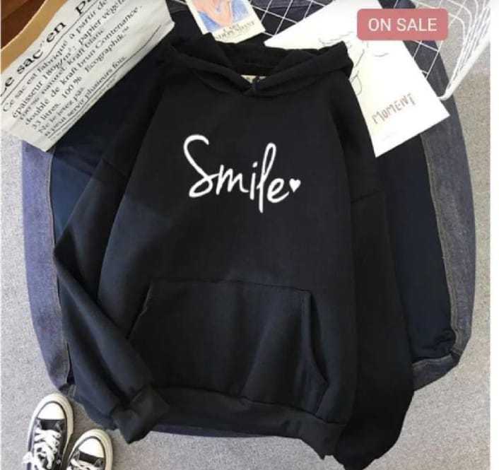 Classy Stylish Printed Kangaroo Hoodie for Women | Winter Pullover Hoodie with Pocket & Drawstring - Image 2