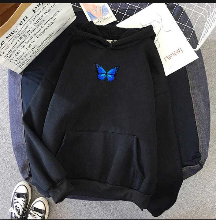 Classy Stylish Printed Kangaroo Hoodie for Women | Winter Pullover Hoodie with Pocket & Drawstring - Image 4
