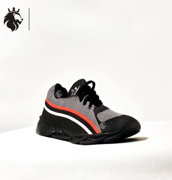 Men's Rubber Comfortable Joggers, Red Line - Image 3