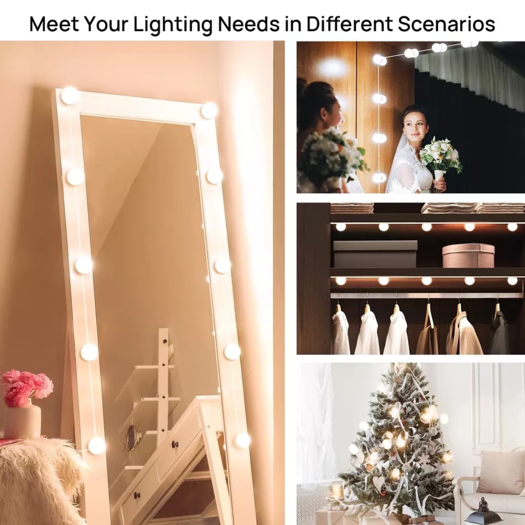 Vanity Mirror Lights Usb Vanity Lights Makeup Lighting 10 Dimmable Light Bulbs - Image 5