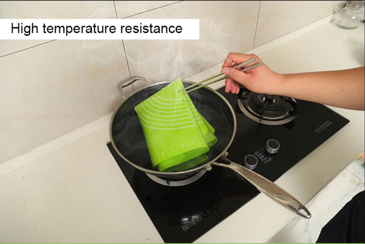 Big Size Silicone Baking Roti Mat With Measurements Heat Resistant Cookie Sheet Oven Liner | Non Stick Flour Rolling Mat - Image 5