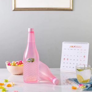 Pack Of 4 Plastic Jumbo Water Bottles (random color) 1.2 Ltr Each