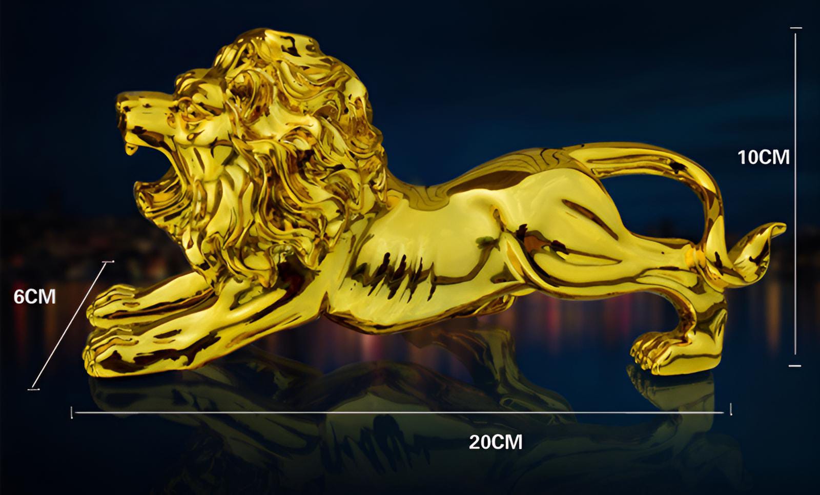 Get Golden Lion Car Dashboard Decoration | Home Decor Accessories - Image 3