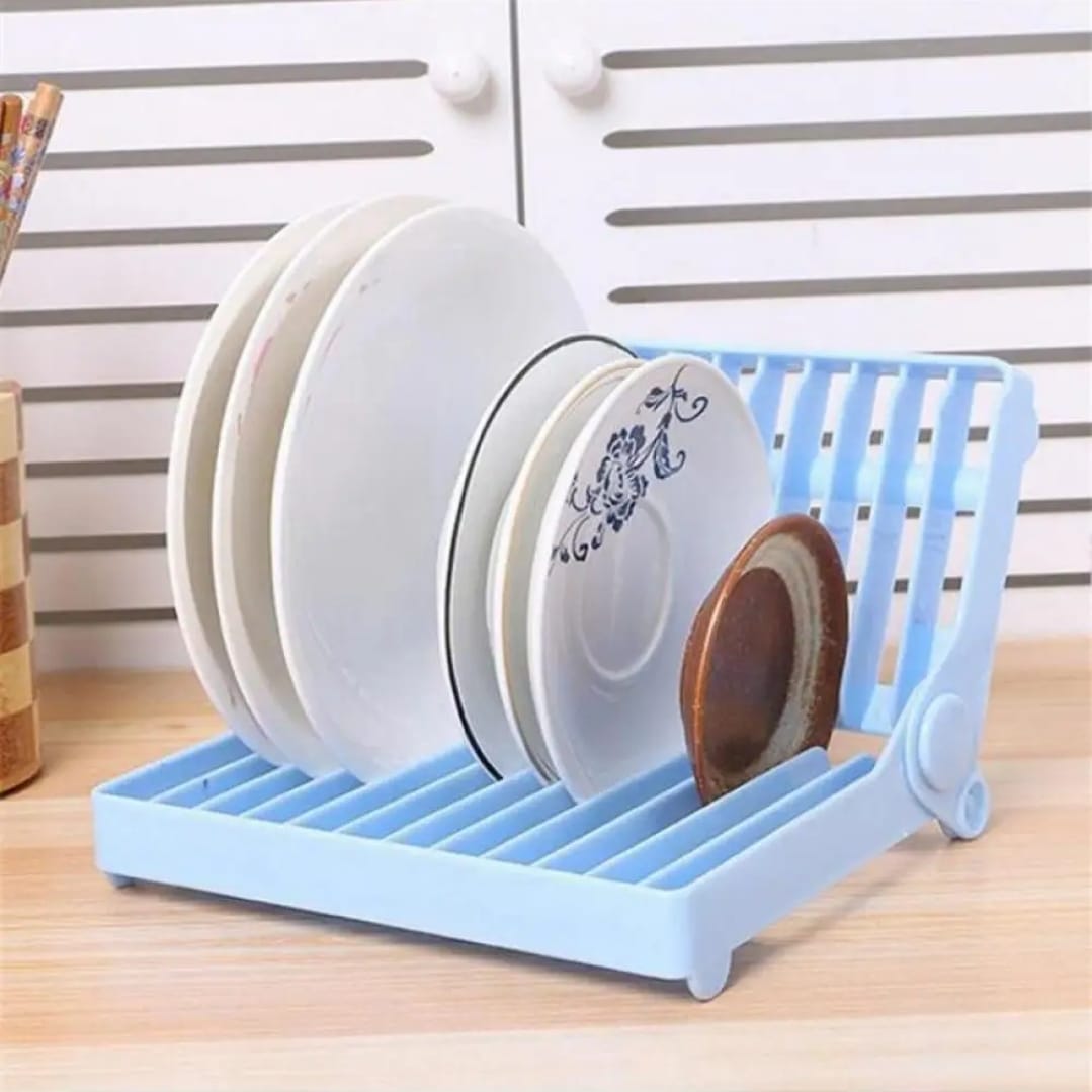 Small Kitchen Foldable Dish Plate Drying Rack - Image 5