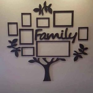 3d wall art family tree