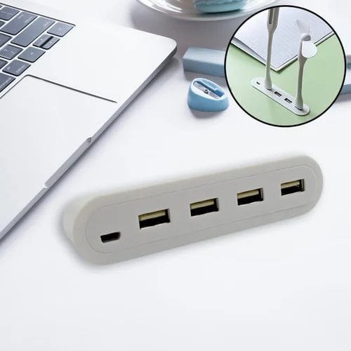 4in1 Hub Is Usb For Pen Drive, Mouse, Keyboards, Camera, Mobile, Tablet, Pc, Laptop, Tv, Study Table, Charging Extension Hub Portable - Image 3