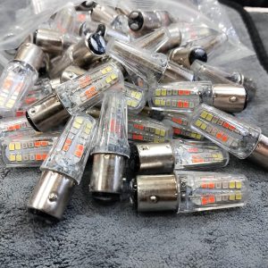 LED Backlight Bulb 6 Functions, 4 Colors - Perfect for Bikes, CD 70, CG125, Cars, and Jeeps