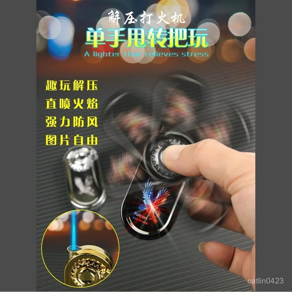 1 Piece Refillable Fancy Spinner Light Lighter | Best Quality Light Lighter | Lighter For Cigarette - Image 5