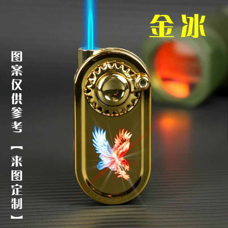 1 Piece Refillable Fancy Spinner Light Lighter | Best Quality Light Lighter | Lighter For Cigarette - Image 2