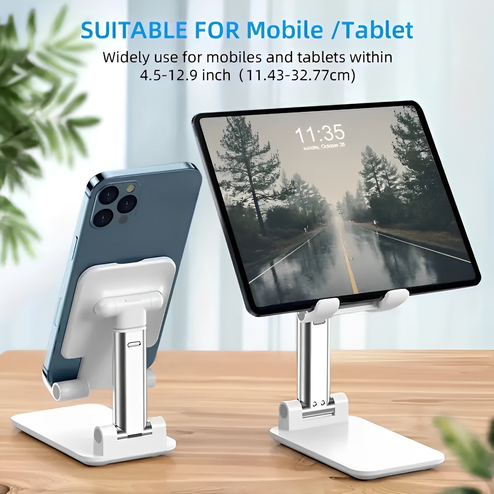 Foldable & Adjustable Mobile Phone and Tablet Stand - Image 3