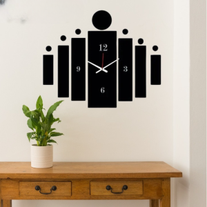 3d Tile Wall Clock | Wooden Tile Wall Clock Frame wall Art | Wall decoration