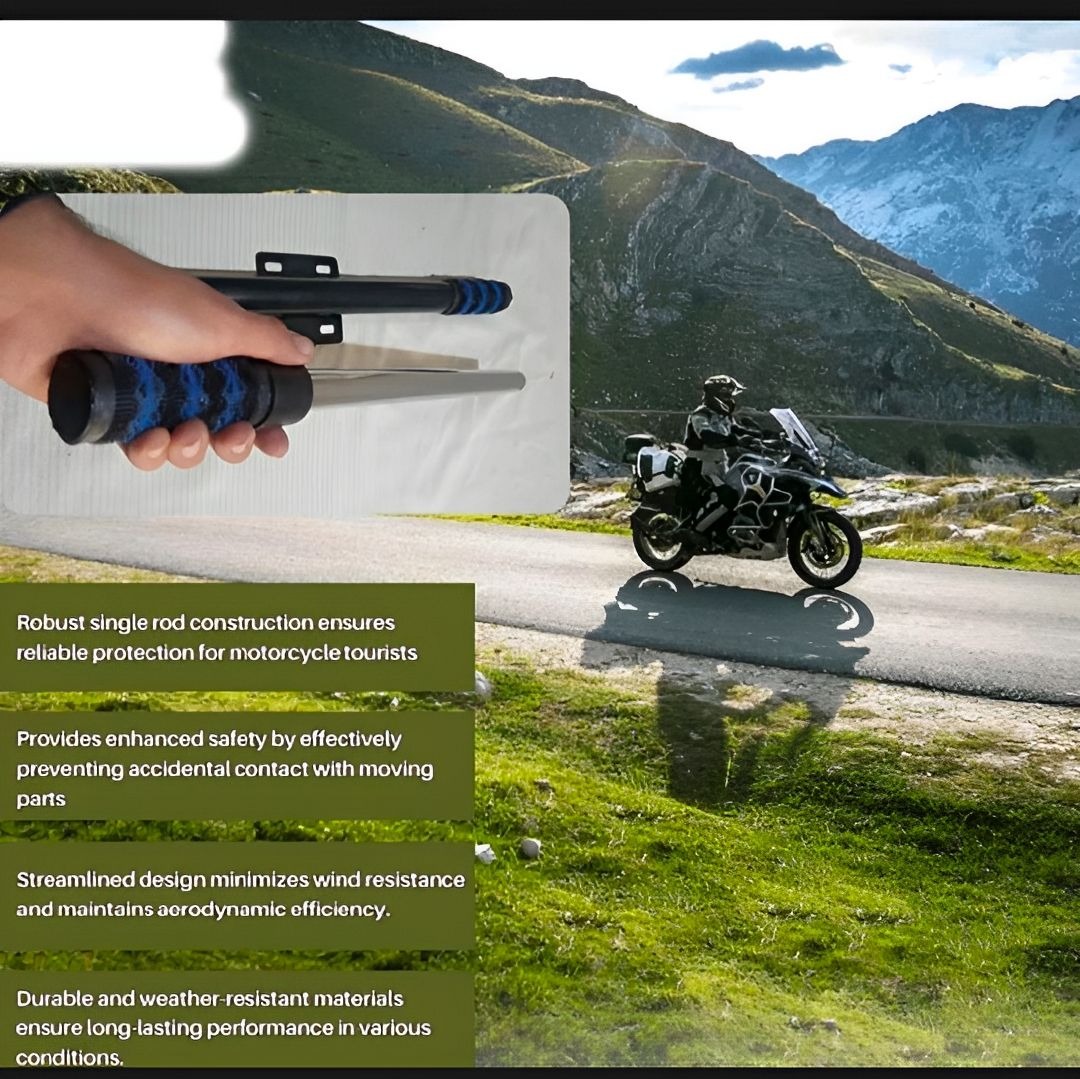Single Side Open Safety Guard Stick for CD 70cc Fancy Rod Openable Crash Guard - Image 3