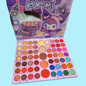 Kuromi 61-Color Eyeshadow Palette High Pigment, Matte & Shimmer Shades for Creative Eye Looks