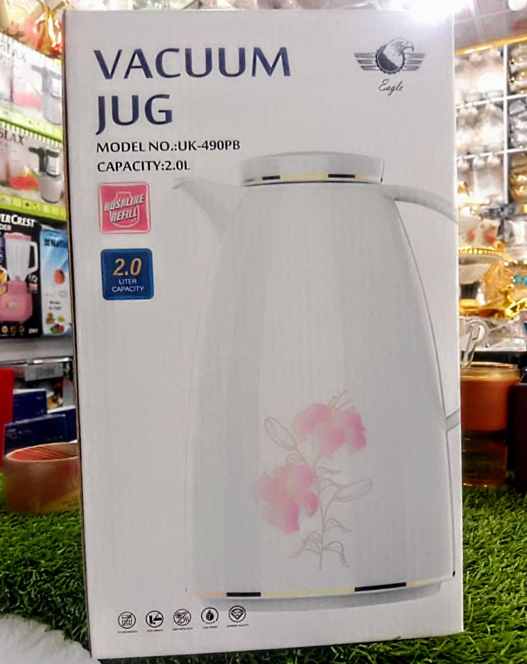 Vacuum Jug Eagle Company Insulated Hot & Cold Glass Carafe in Red (1.5?L & 2?L) - Image 4