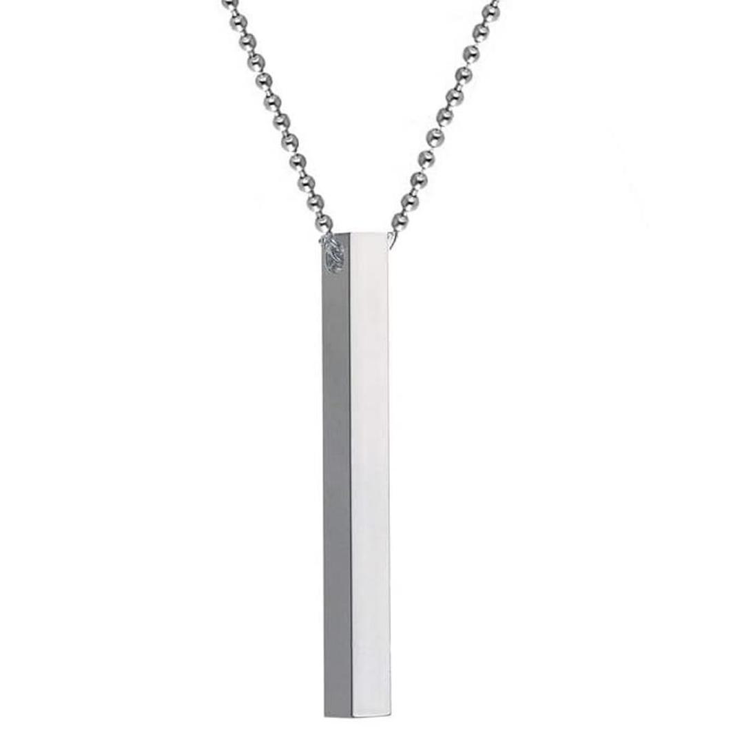 vertical bar Necklace Locket Chain for boys girls neck chain for men with locket Men`s Jeweler Pendant for men Stylish design - Image 3