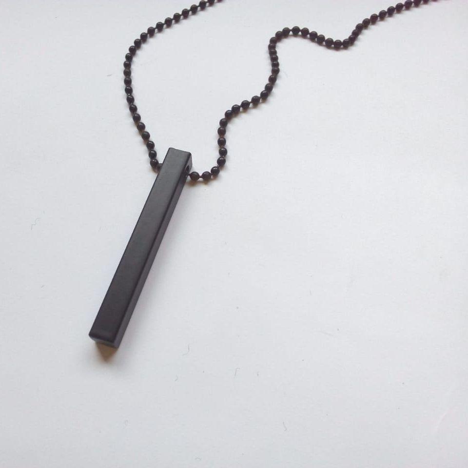 vertical bar Necklace Locket Chain for boys girls neck chain for men with locket Men`s Jeweler Pendant for men Stylish design - Image 2