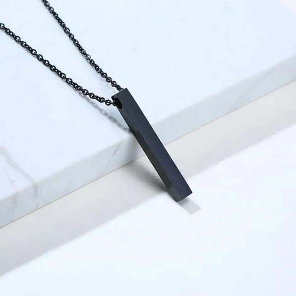 vertical bar Necklace Locket Chain for boys girls neck chain for men with locket Men`s Jeweler Pendant for men Stylish design - Image 4