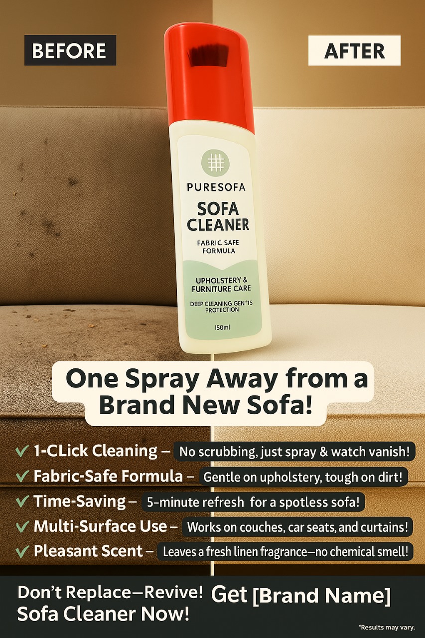 Puresofa | Sofa Cleaner Spray | Upholstery & Fabric Safe | Deep Cleaning | Stain Remover | Fast Dry | Pleasant Scent | 150ml - Image 3