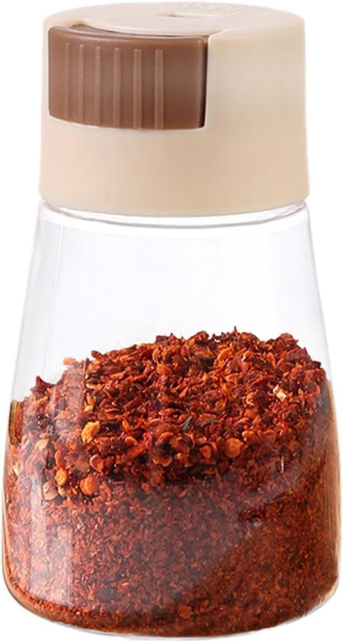 Measurable Control Spice Bottle Spice Jar with Press Control Cap | Spice jar (Random Color) - Image 3