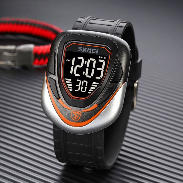 Skmei 1833 Digital Sports Men's Watch with LED Display, Waterproof, Multiple Time Zones, Stopwatch, Alarm, and Backlight for Outdoor, Sports, and Daily Casual Wear -(Without Box) | Smart Watch | Watch | Watch For Boys - Image 4
