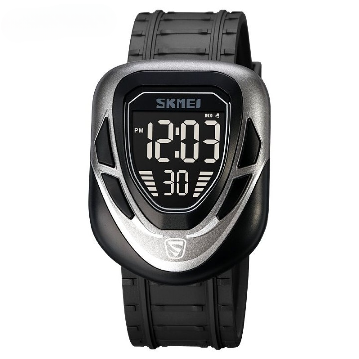 Skmei 1833 Digital Sports Men's Watch with LED Display, Waterproof, Multiple Time Zones, Stopwatch, Alarm, and Backlight for Outdoor, Sports, and Daily Casual Wear -(Without Box) | Smart Watch | Watch | Watch For Boys - Image 3