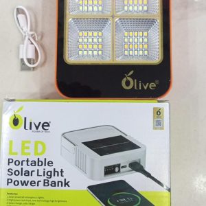 Outdoor Portable LED Solar Floodlight  Rechargeable 500W Spotlight Lantern for Camping, Emergency & Search Lighting