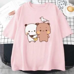 Cute Bears DTF Printed T-Shirt For Women's