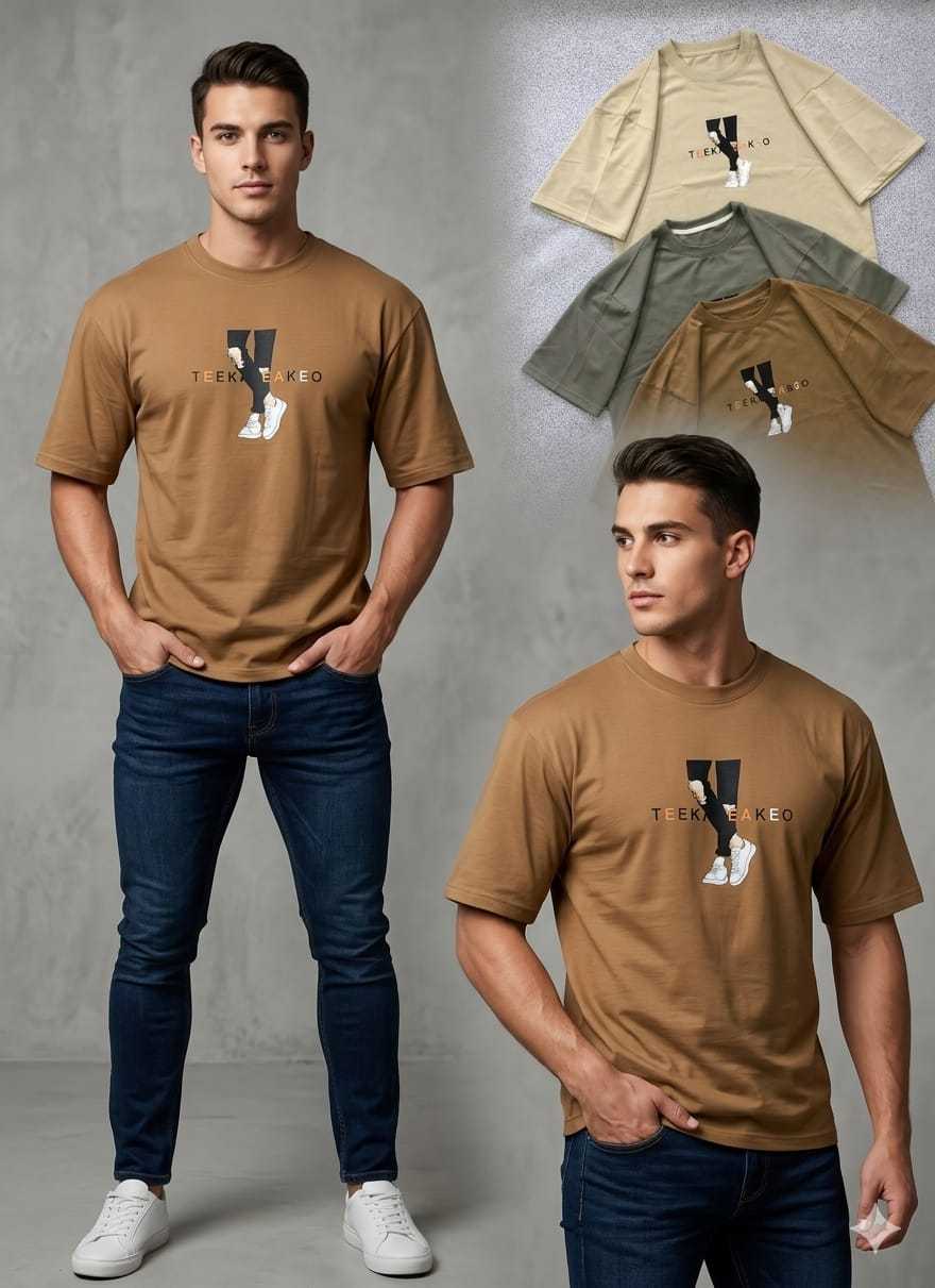 Imported Drop Shoulder Printed T-Shirt for Men & Boys - Image 9
