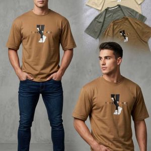 Imported Drop Shoulder Printed T-Shirt for Men & Boys