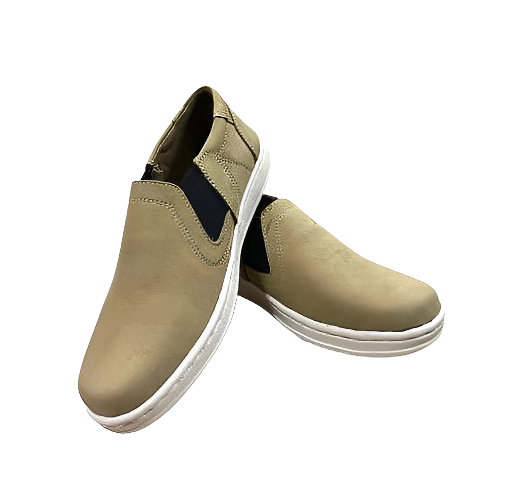 Neubic cow leather sneakers for Men (Beige) - Image 3
