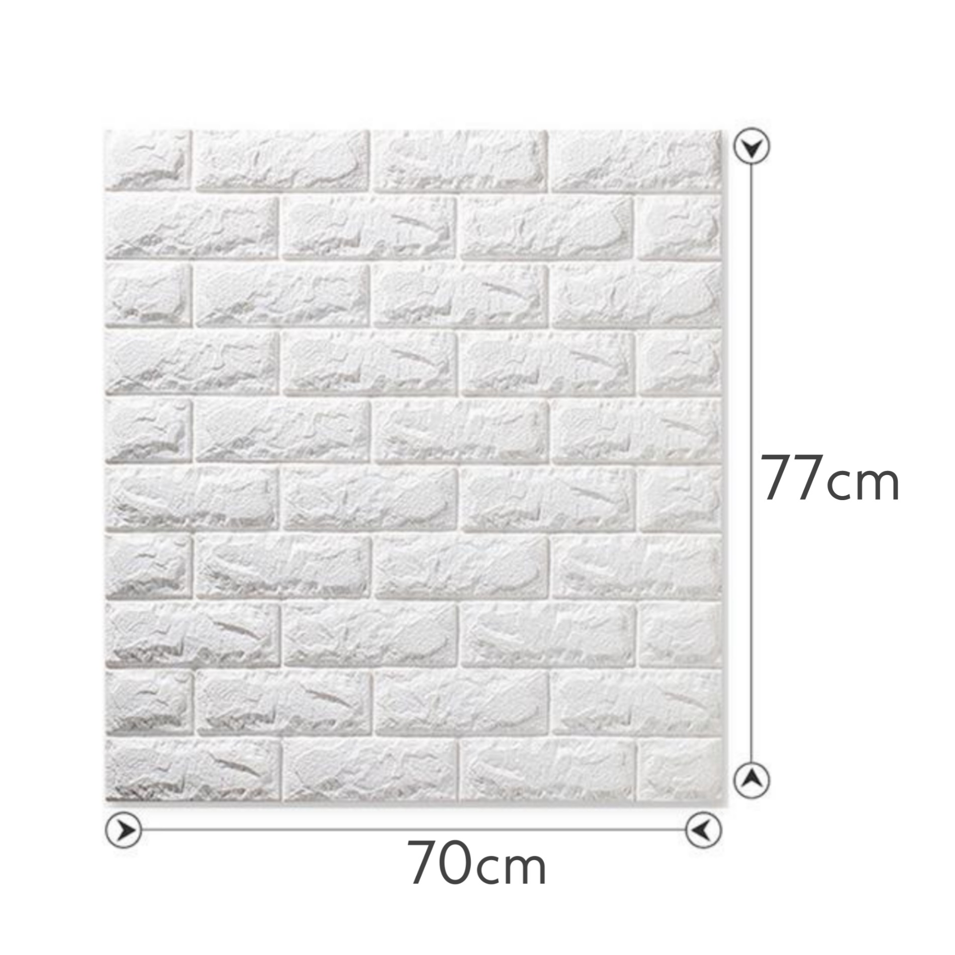 Waterproof Wall Sheet 70×77cm Self-Adhesive Wallpaper for Room & Office Décor