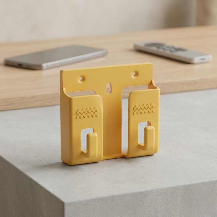 Wall Mounted Universal Mobile Phone Holders Space-Saving Charging Stand & Remote Organizer (Random Colors) - Image 2