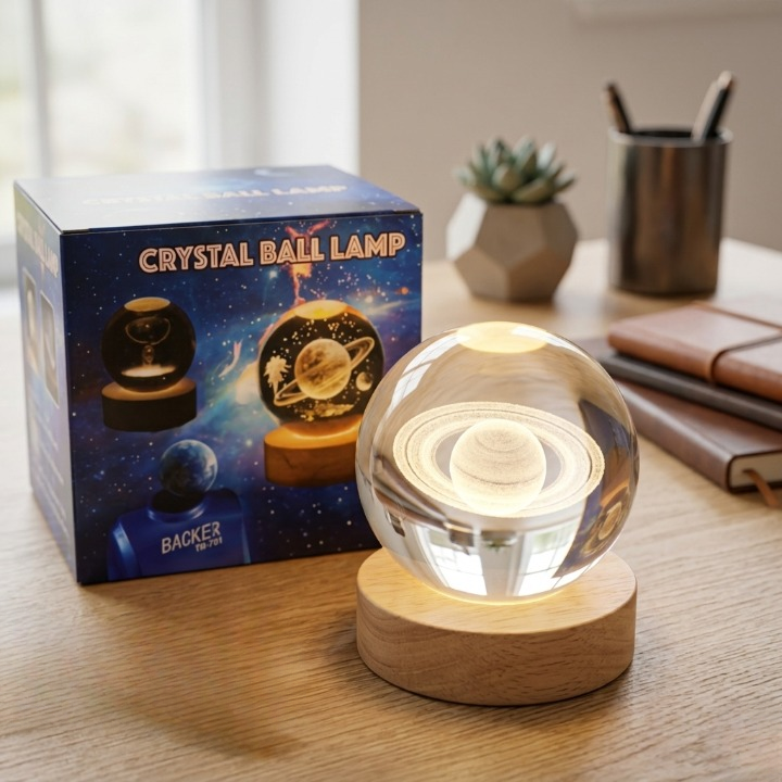 3D Crystal Ball Lamp - Image 2