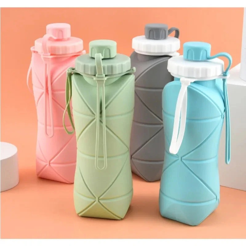 Silicon Foldable Bottle 600ml | Portable Travel Smart Water Bottle - Image 2