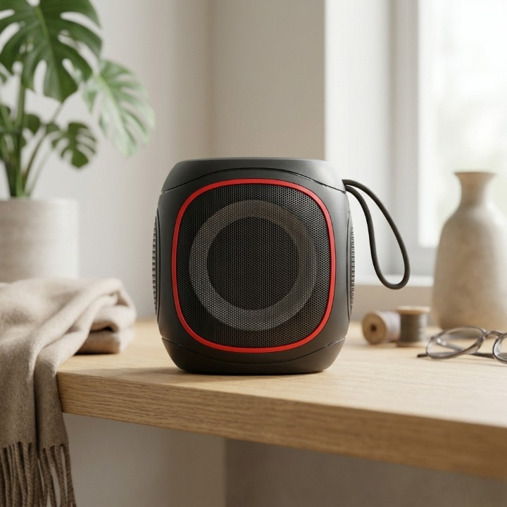 AC73 Portable Wireless Speaker Compact Bluetooth Party Speaker with RGB Lights and FM Radio