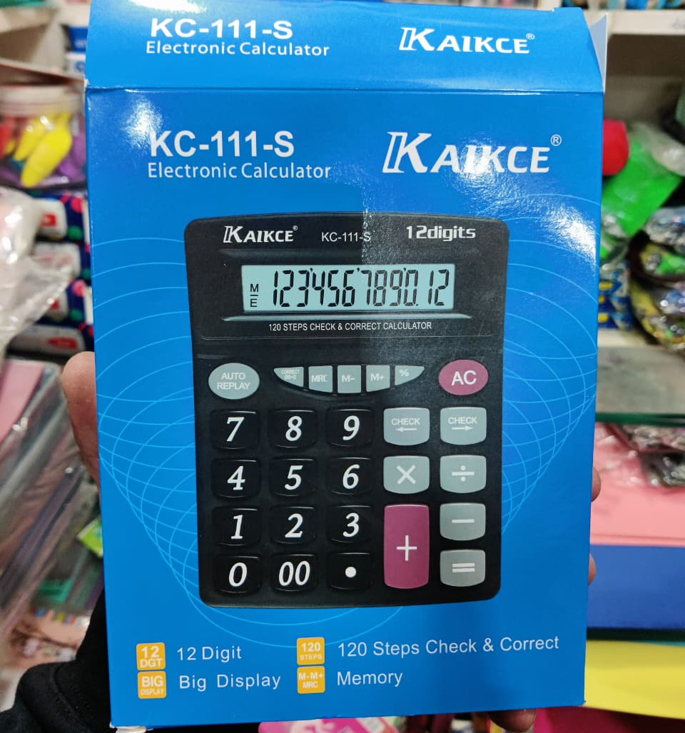 Kaikce KC 111 S Electronic Calculator Durable Quality Easy Use Clear Display Reliable Utility Compact Design - Image 4