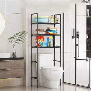 Multi-Layer Bathroom Storage Rack | Space-Saving Toilet Organizer