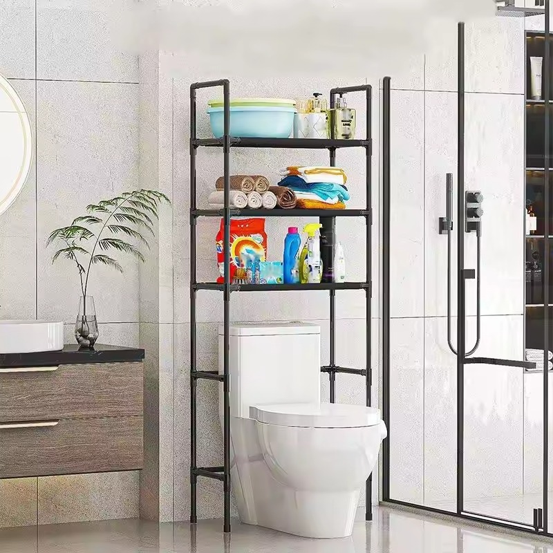 Multi-Layer Bathroom Storage Rack | Space-Saving Toilet Organizer