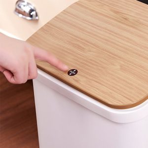 Royal Wooden Trash Bin with Lid