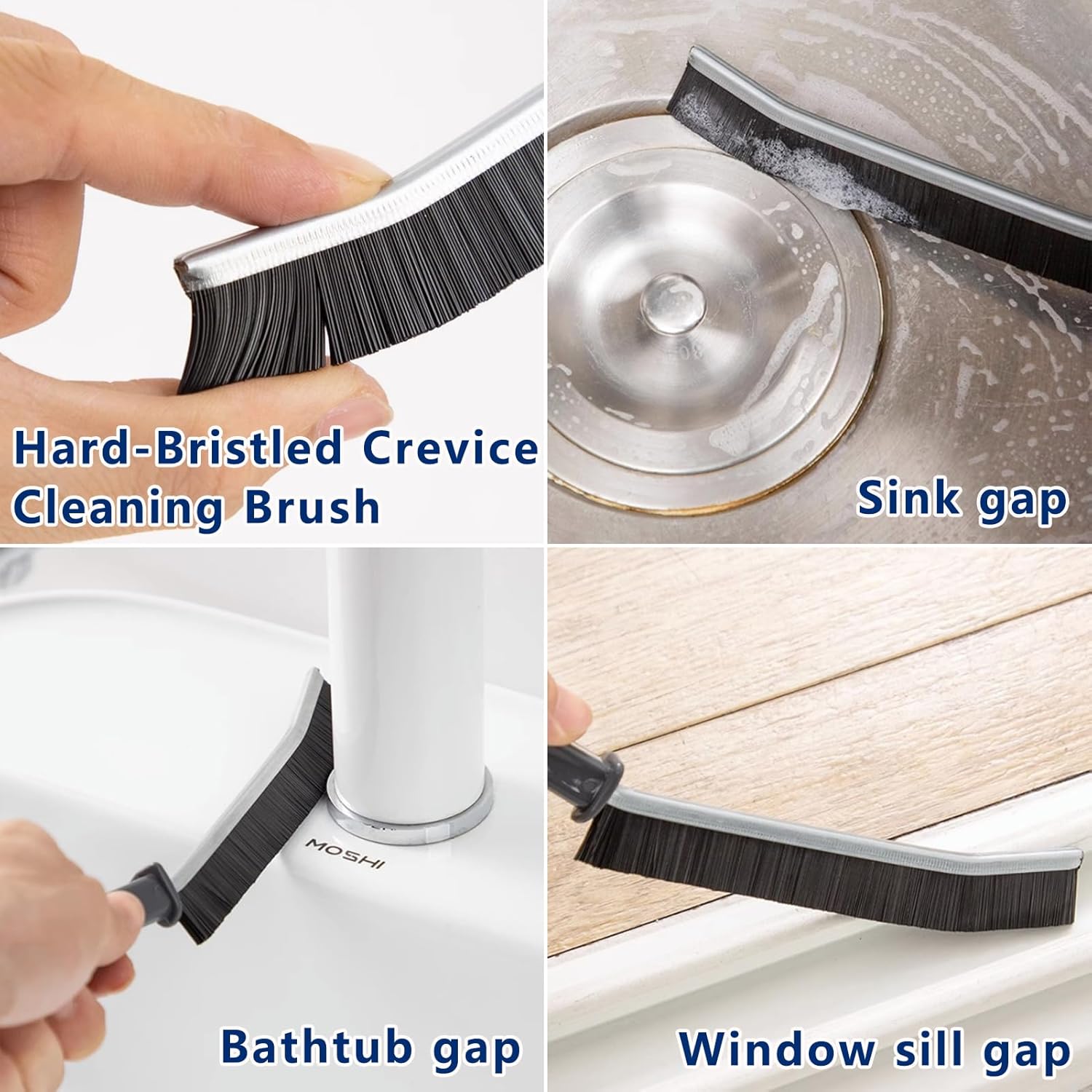 2 PCS Hard Bristle Crevice Cleaning Brush - Image 2
