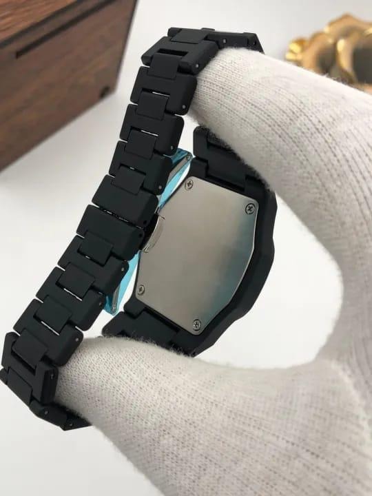 The Noir Eastern Minimalist Matte Black Octagonal Timepiece ( without box) - Image 3