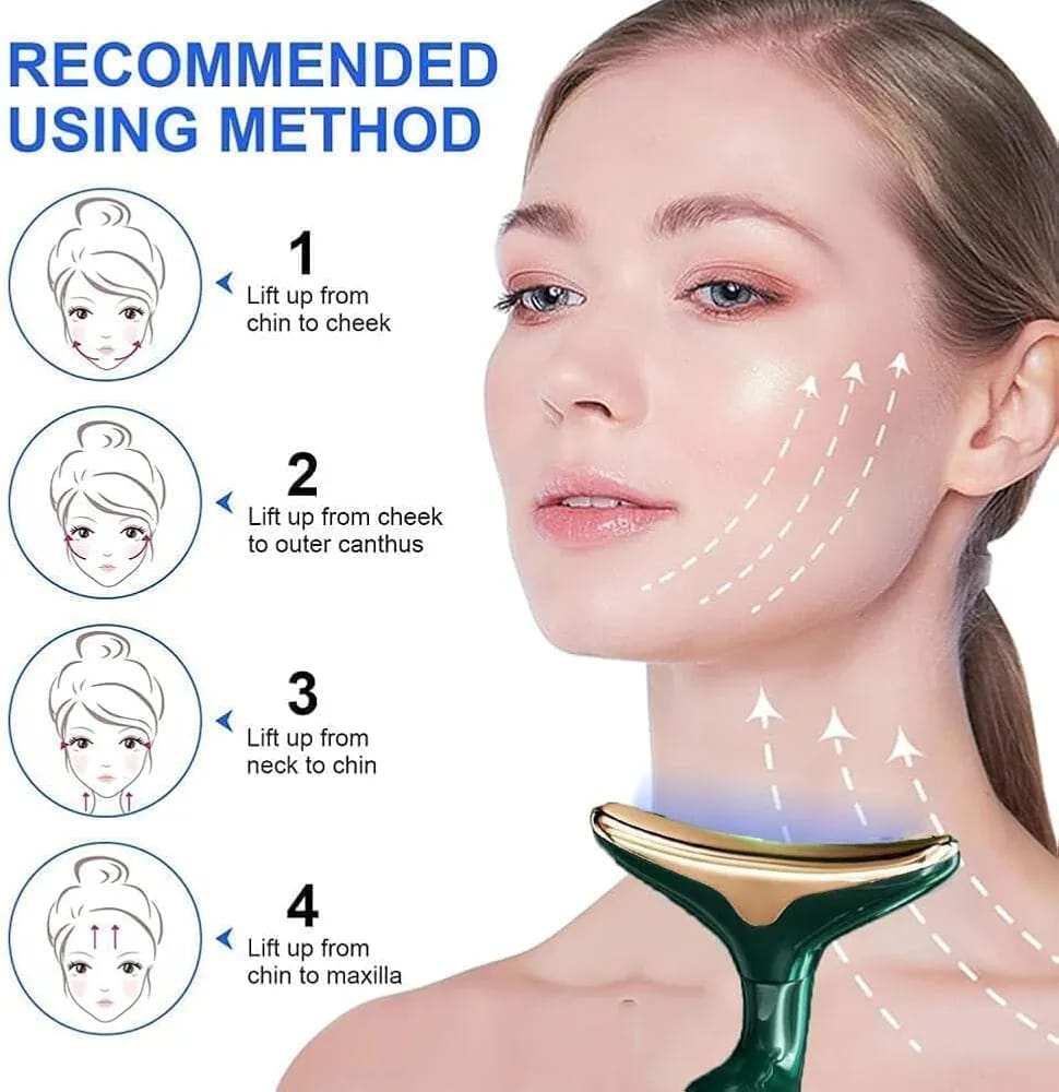 3-in-1 Face Slimming & Uplift Wand Thermal & Vibration Beauty Massager for Face and Neck - Image 2
