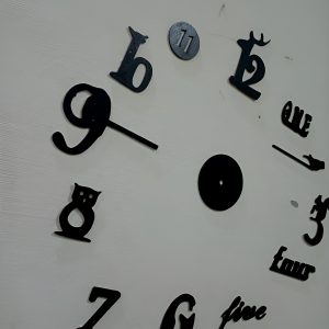 Decorative 3D Clock / DIY Clock Creative 3D Wooden wall clock for Home Decor