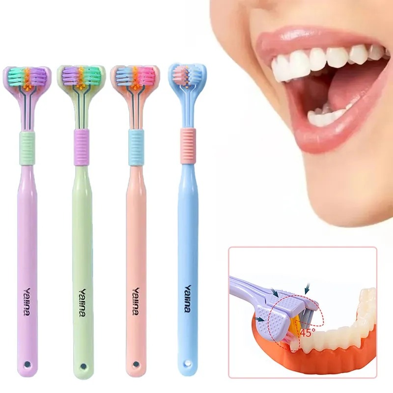 Three-Sided Soft Hair Toothbrush - Image 2
